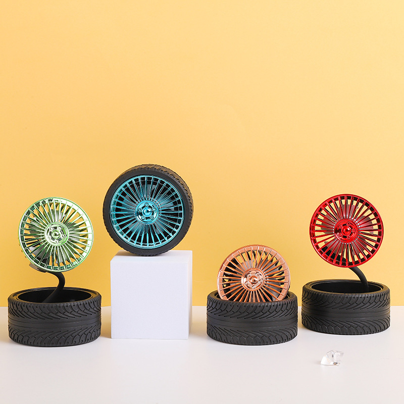 KD-195 Mini Portable Fan Analogue Tire Fan Wind Speed cute color ...
