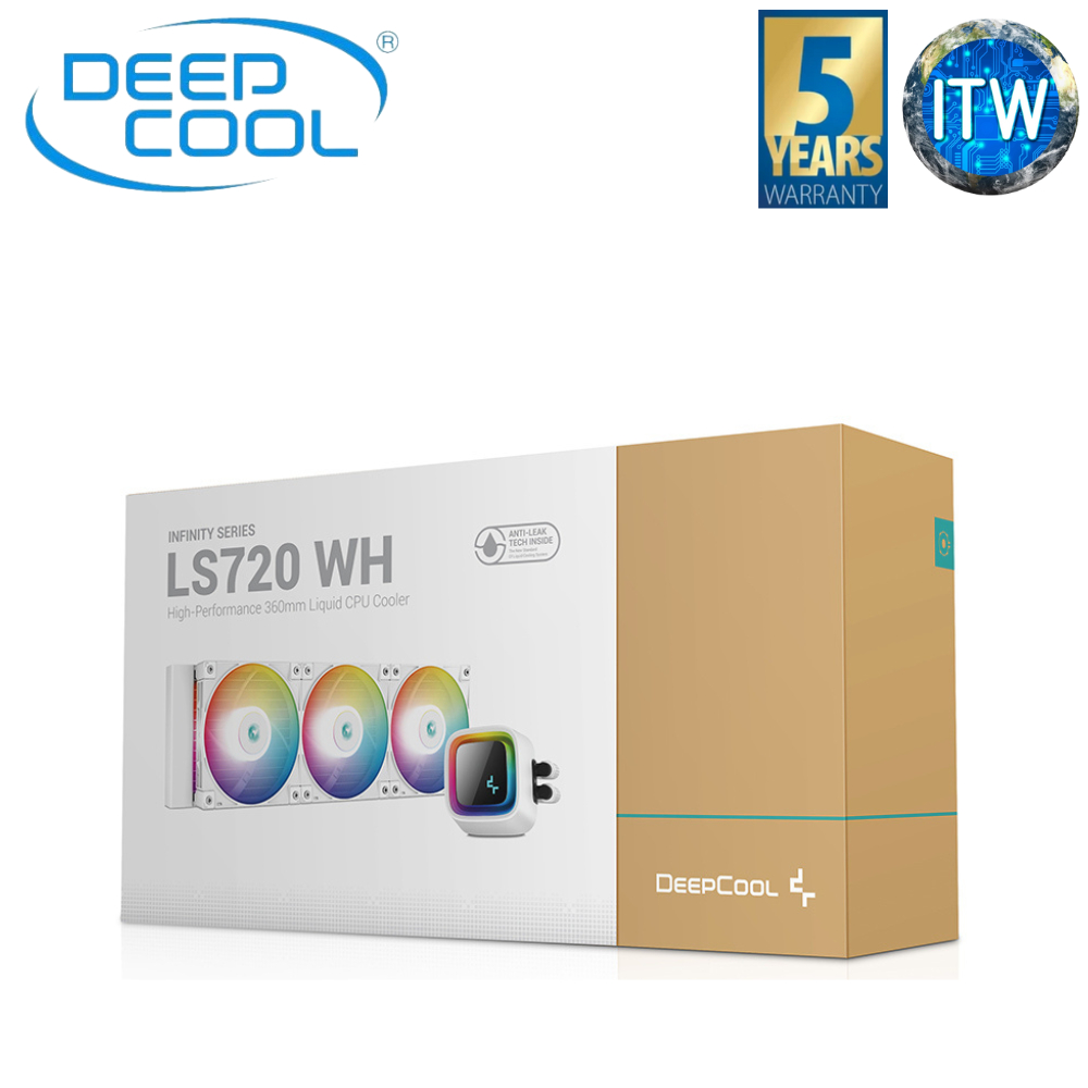 DeepCool LS720 White 360mm Premium Liquid & Low Noise Efficiency CPU ...