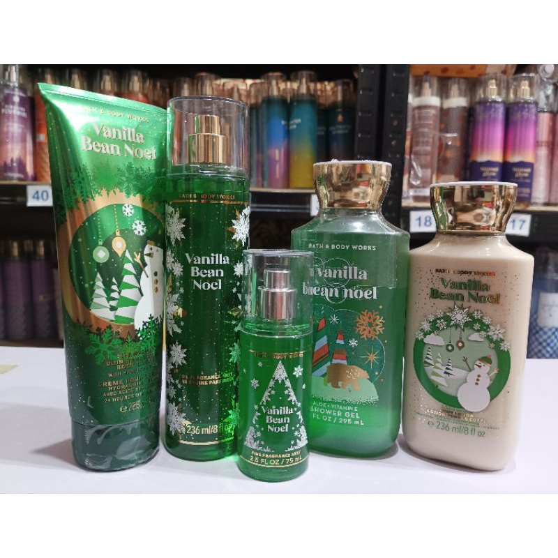 Bath & Body Works Vanilla Bean Noel Mist / Lotion / Body Cream Shopee