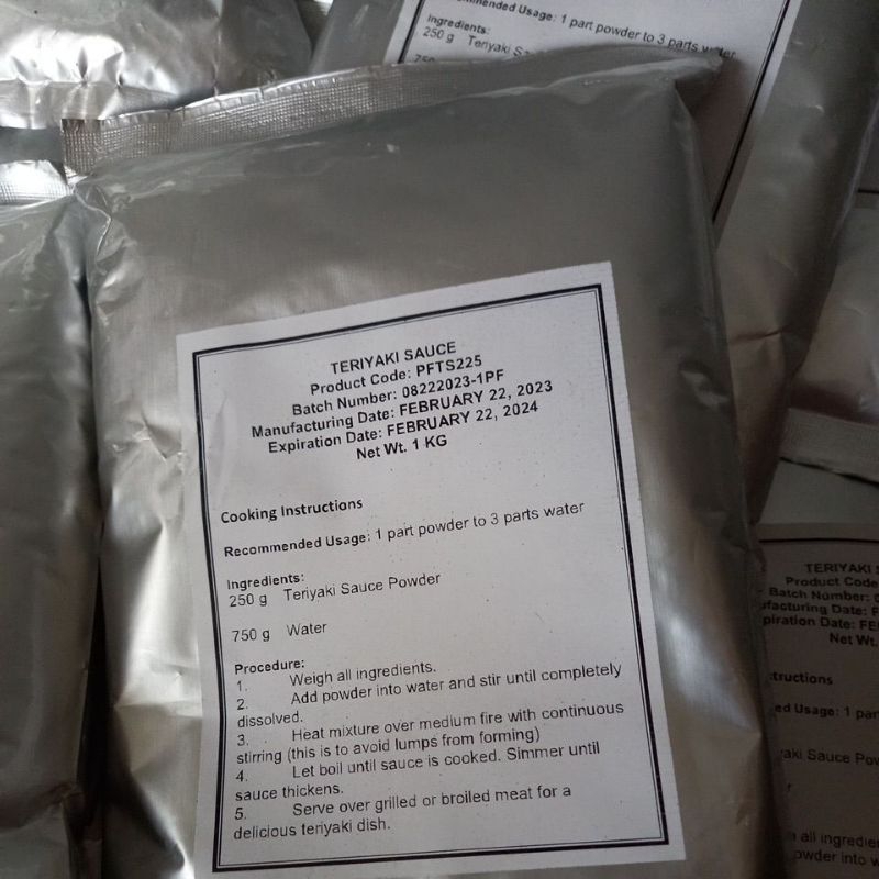 TERIYAKI SAUCE /POWDER/ 1kilo/ 500grams Shopee Philippines