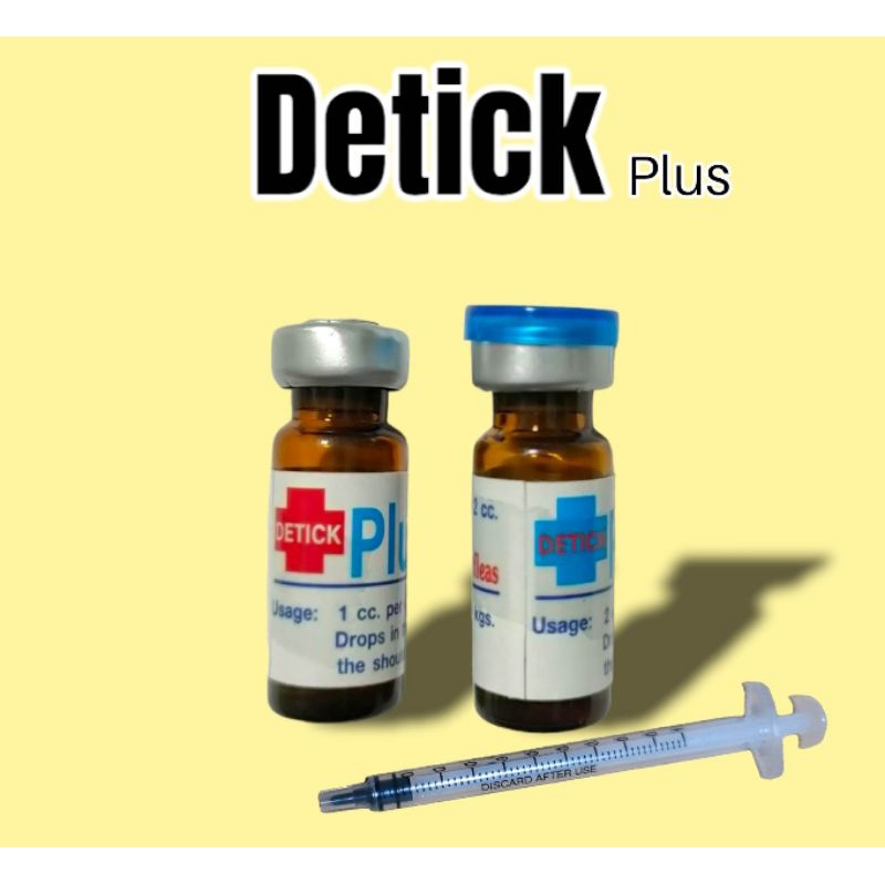 DETICK PLUS Anti Tick & Flea 1cc & 2cc ( FREE Syringe) | Shopee Philippines