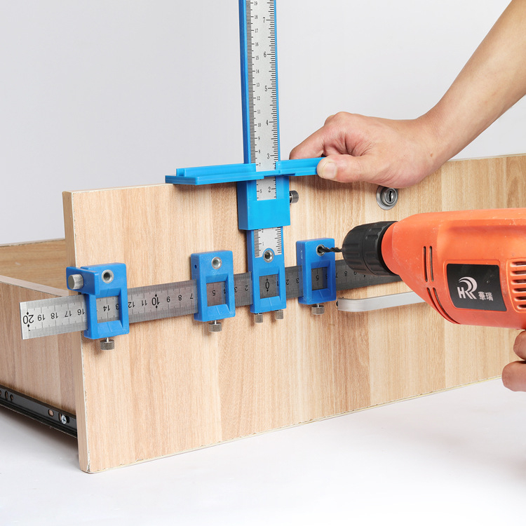 Drawer Locator Cabinet Hardware Jig Portable Adjustable Drill Guide ...
