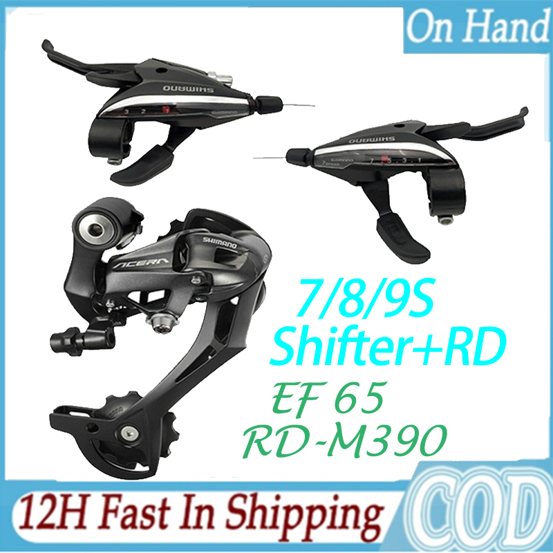 Shimano M390 7 8 9 speed Rear Derailleur MTB EF65 Shifter 7 speed 8