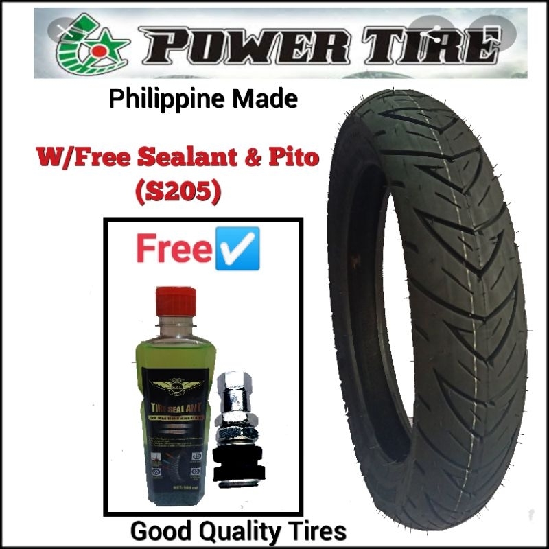 POWER TIRE S205/S204 SIZE 14 (Free Sealant & Pito) | Shopee Philippines