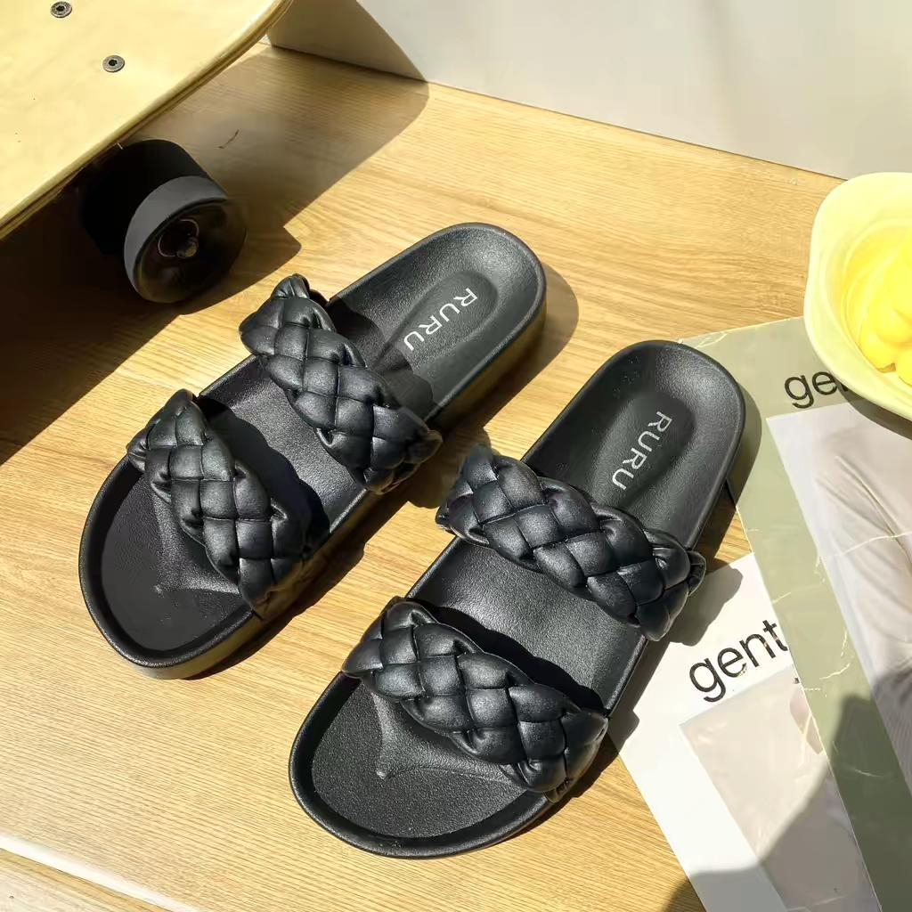 Yvon INS Trend Fashion Affordable Two Strap Soft Slide Slippers Sandals ...