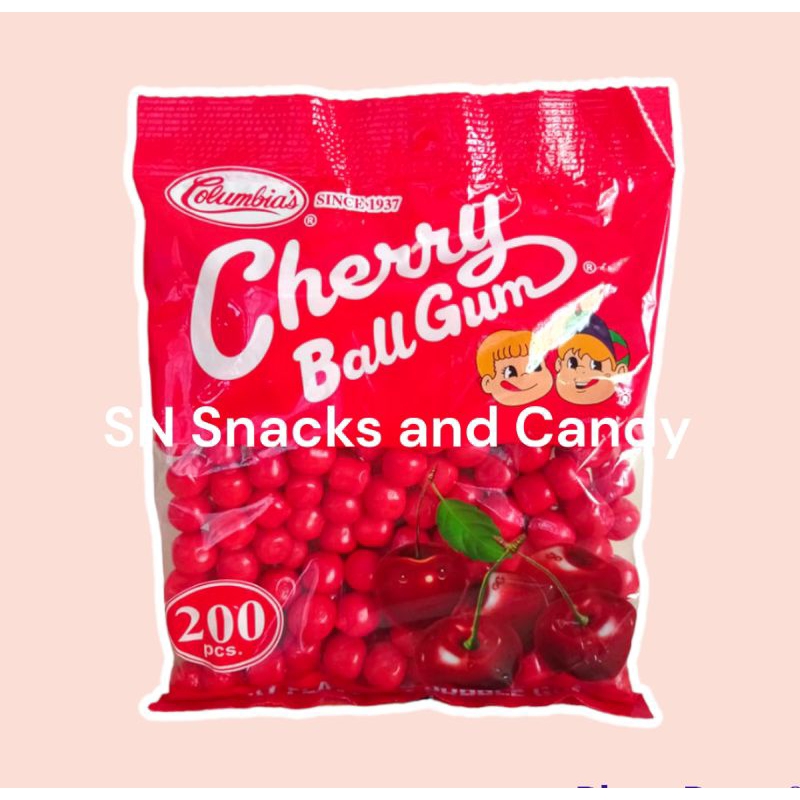 SN Cherry Ball Gum by Columbia's 200pcs Bubble Gum Batang 90s