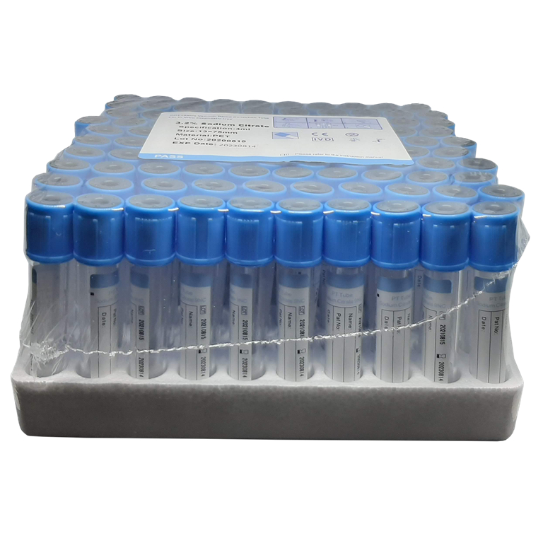 Vacuum Blood Collection Tubes Sodium Citrate 3.2 Blue Top 4ml