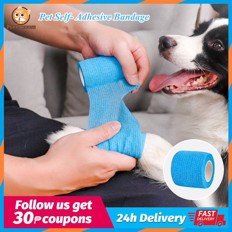 Self Adhesive Bandage Pet Horse Dog Cat Vet Wound Cohesive Elastic