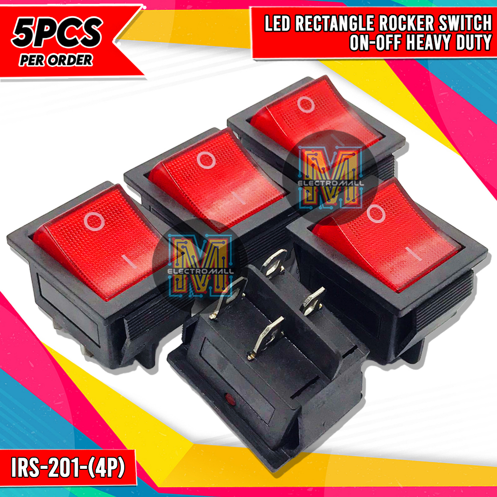 ⚡⚡5PCS On/Off Rectangle Rocker Switch LED⚡ | Shopee Philippines