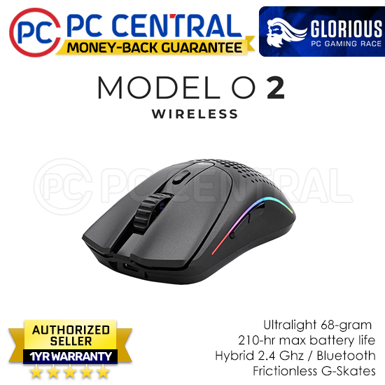 Glorious Model O 2 Wireless RGB Gaming Mouse [ BLACK / WHITE ] (PC ...