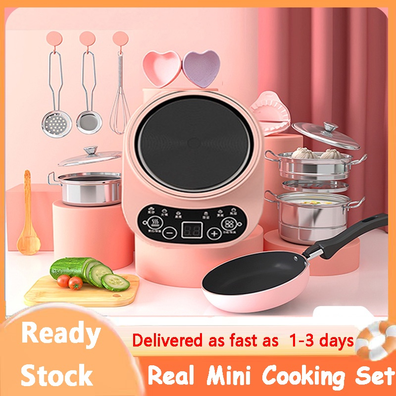 Mini Real Cooking Set For Kids Kitchen Set Toys for Kids Girls Kitchen