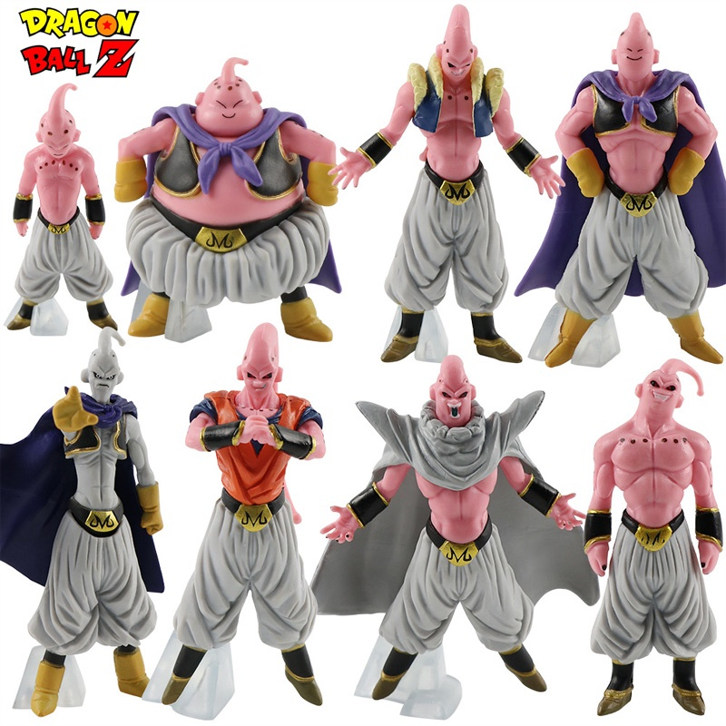 Dragon Ball Z DBZ Majin Boo Majin Buu Goku Set of 8 Collectible Figure ...