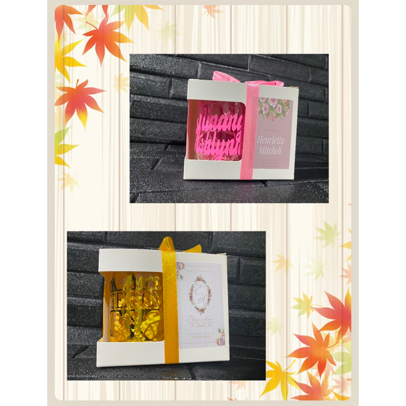 Peronalized Clear Mug (box&ribbon included) | Shopee Philippines