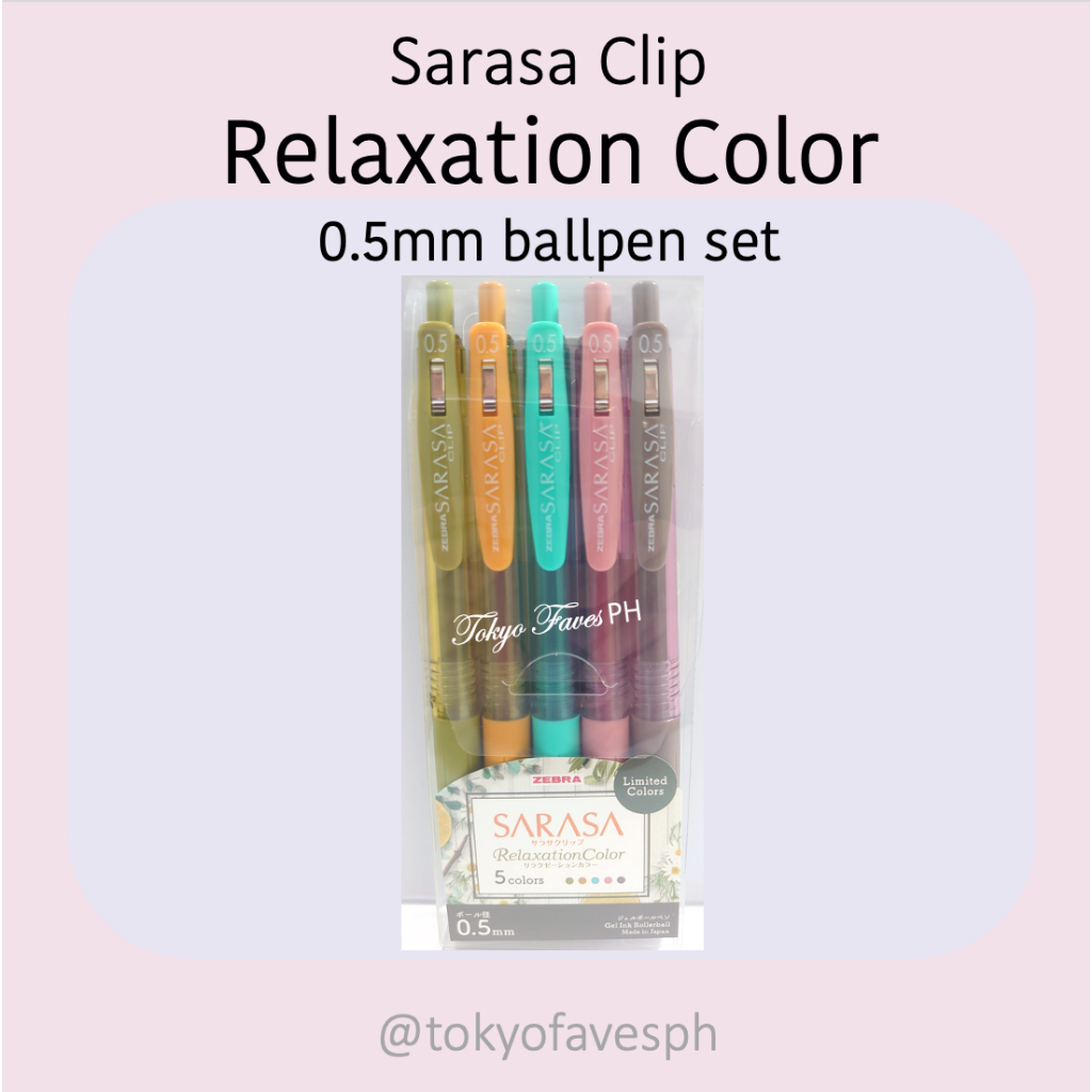 Zebra Sarasa Clip Relaxation Color Ballpen | Shopee Philippines