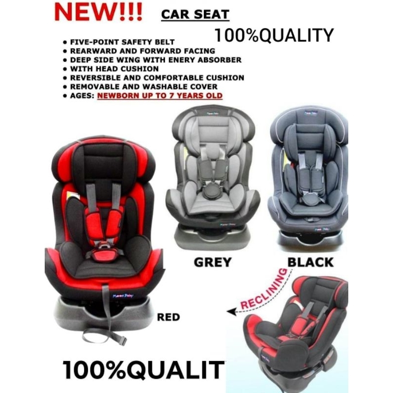 BABY CAR SEAT FOR NEW BORN UP TO 7 YEARS OLD