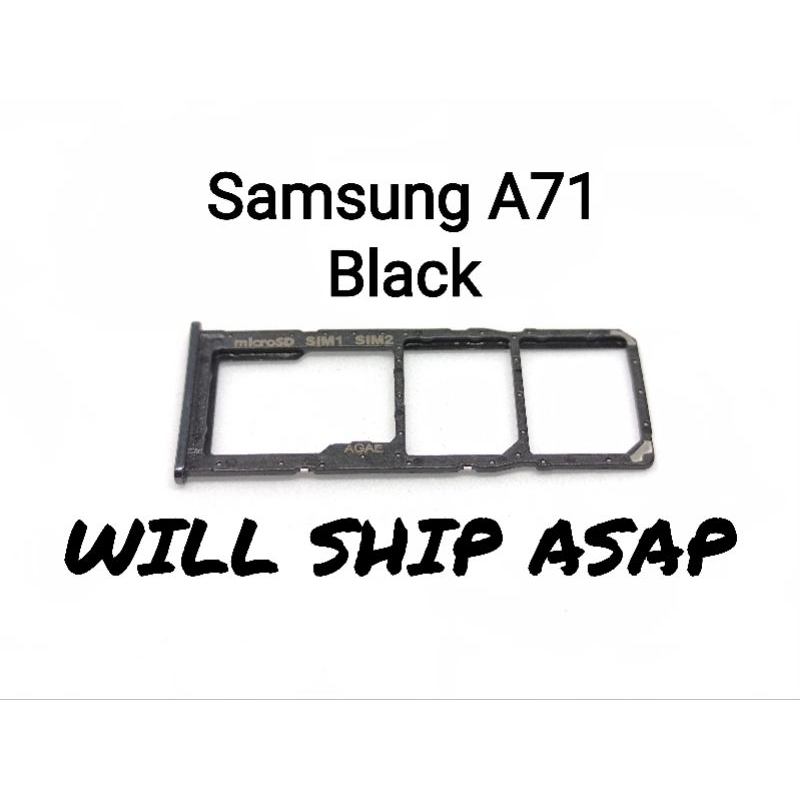 Samsung A71 Sim card tray dual and sd memory tray holder adapter