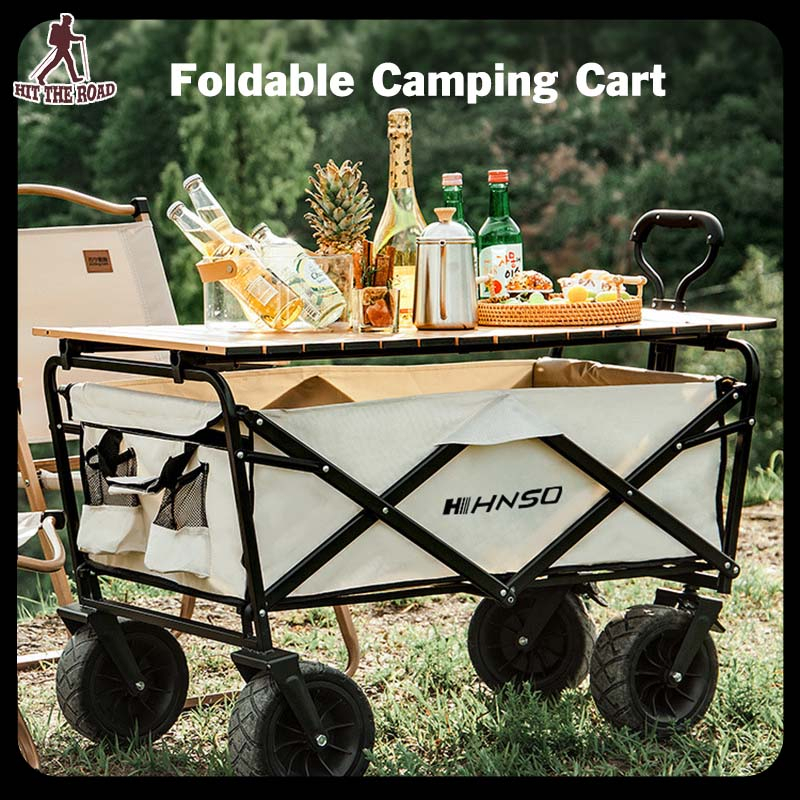8inch Outdoor Foldable Camping Cart Picnic Cart Portable Picnic Trolley