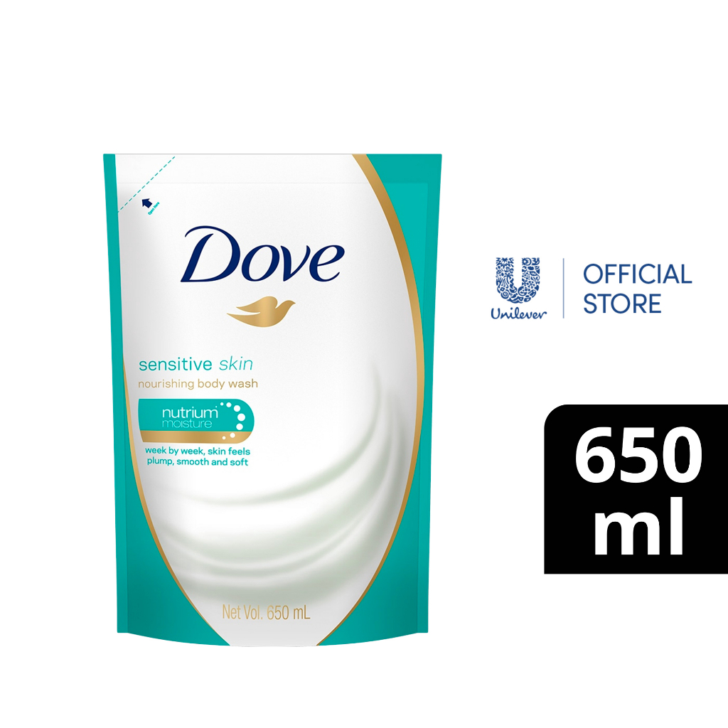 Dove Body Wash Sensitive Skin 650ml Refill Shopee Philippines