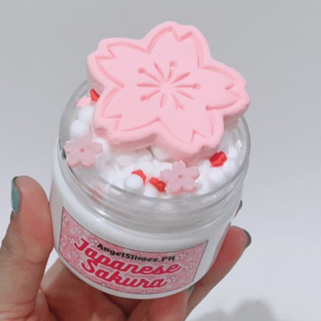 Japanese Sakura Flower DIY Clay Scented Slime Toy for Kids and Adults ...