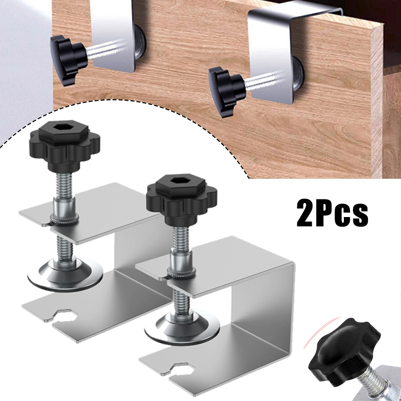 2Pcs Drawer Front Installation Clamps Stainless Steel Drawer Fixing ...