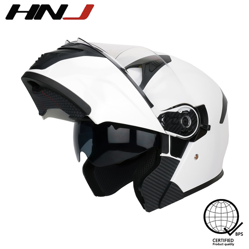 Hnj Ym Plain Men S Motorcycle Full Face Helmet Modular Helmet For