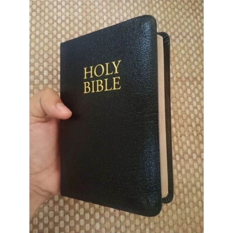 BONDED LEATHER COVER COMPACT BIBLE KJV LARGE PRINT Shopee Philippines