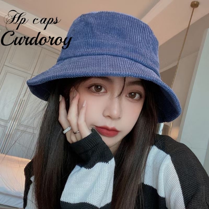 Hp Caps Plain corduroy fabric Korean inspired Bucket Hat fot Unisex ...