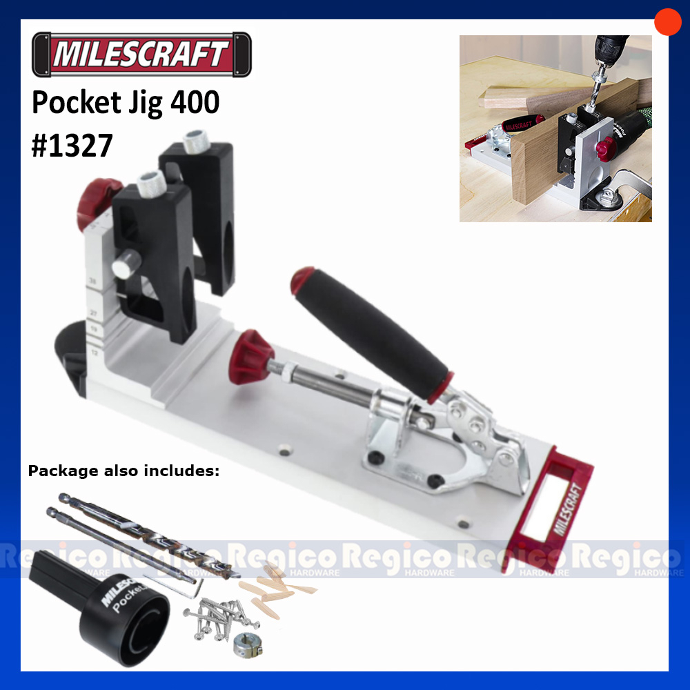 Milescraft Pocket Jig 400 1327 Woodworking Pocket Hole Jig Set Regico