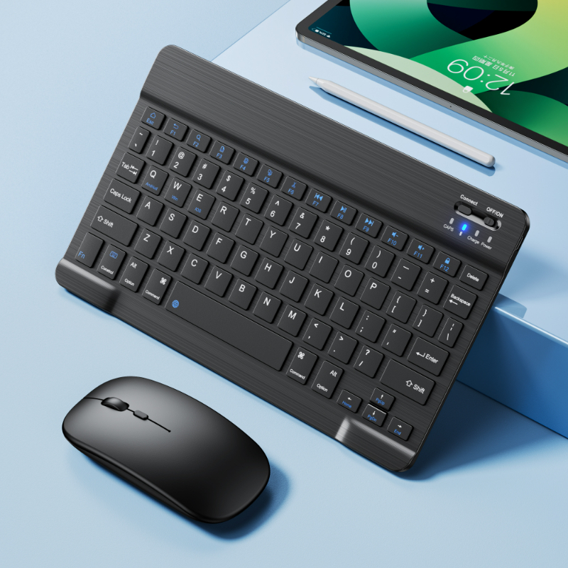 Bluetooth Wireless Keyboard And Mouse 10 Inch For Tablet Shopee