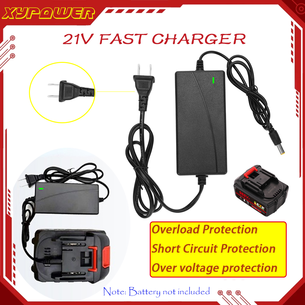 Portable Multifunction 21V DC Liion Fast Charger for Lithium Drill