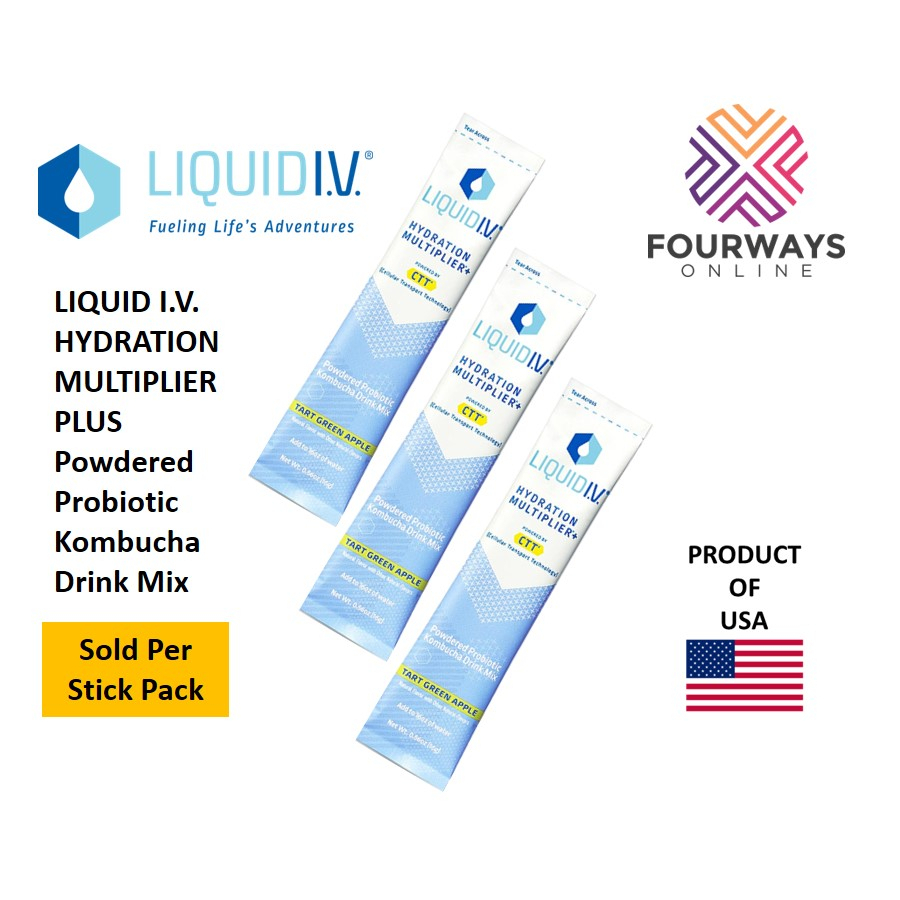 Liquid I.V. Hydration Multiplier Electrolyte + Powdered Probiotic