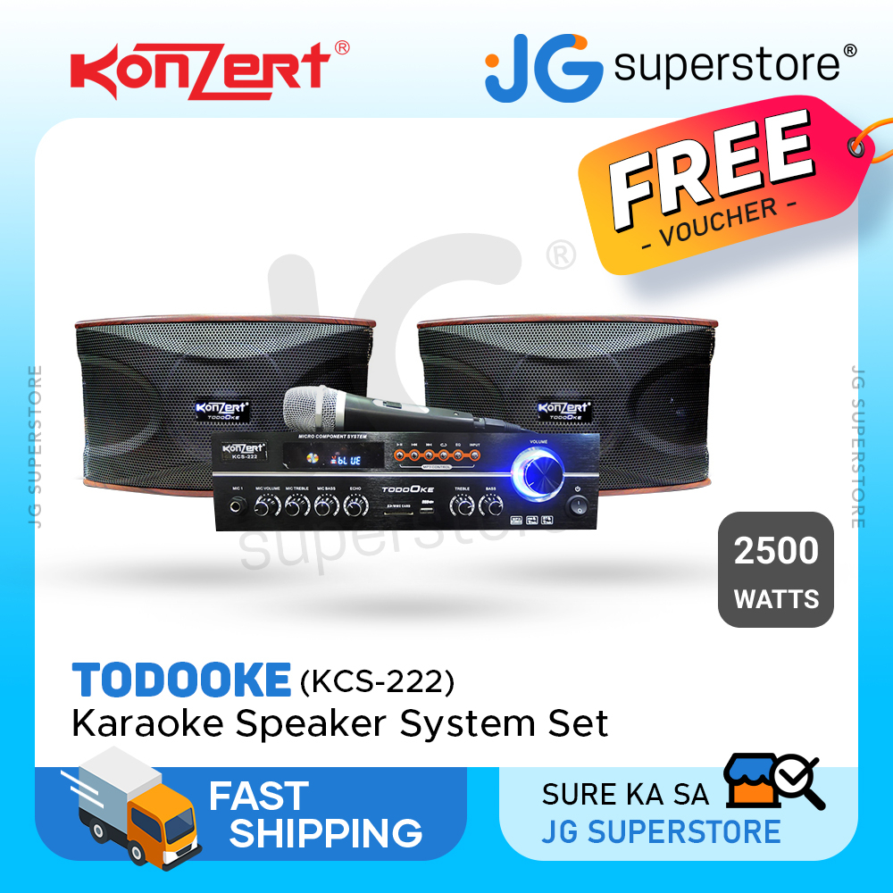 Konzert TodoOke KCS222 2500W 8" 2Way Woofer Karaoke Speaker System