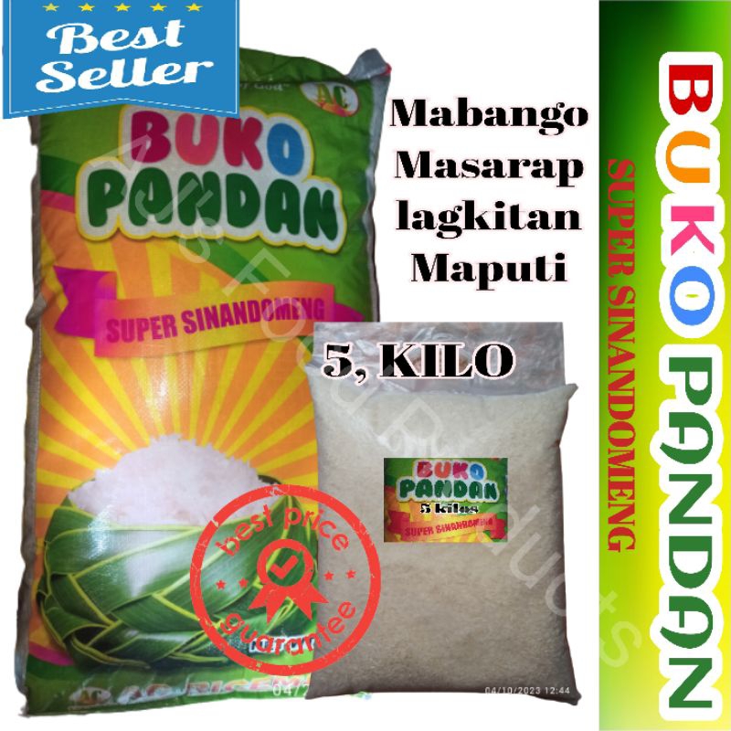BUKO Pandan SINANDOMENG Rice 5klg (Repacked) actual photo POSTED ...