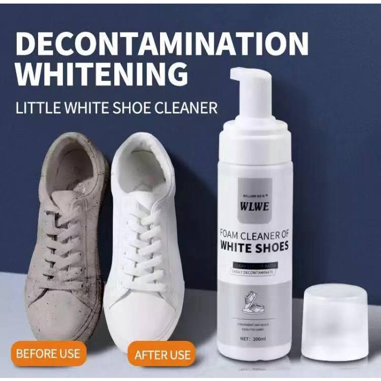 200ML Shoe Whitener White Shoe Foam Cleaner Whiten Refreshed Polish