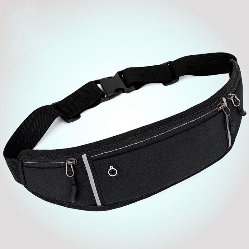Adjustable Running Pouch Runners Belt Workout Waist Bag Elastic Slim ...