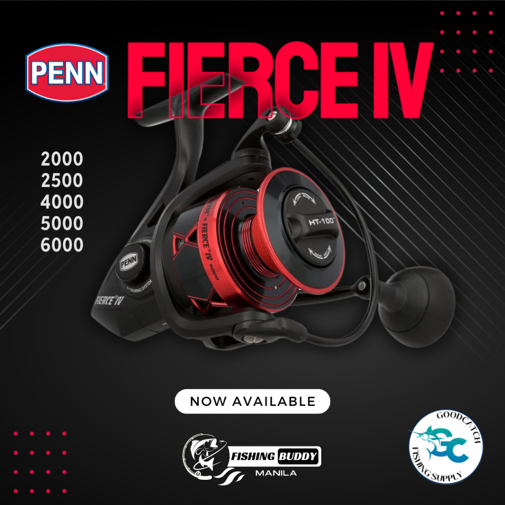 Penn Fierce 4 Spinning Reel FIERCE IV Fishing Saltwater 2000 2500 4000 5000  6000