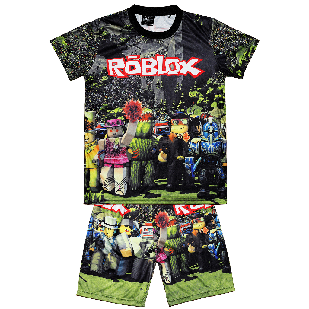 Kids Jersey Terno Roblox T-shirt Shorts for Kid Boy Printed Party Game ...