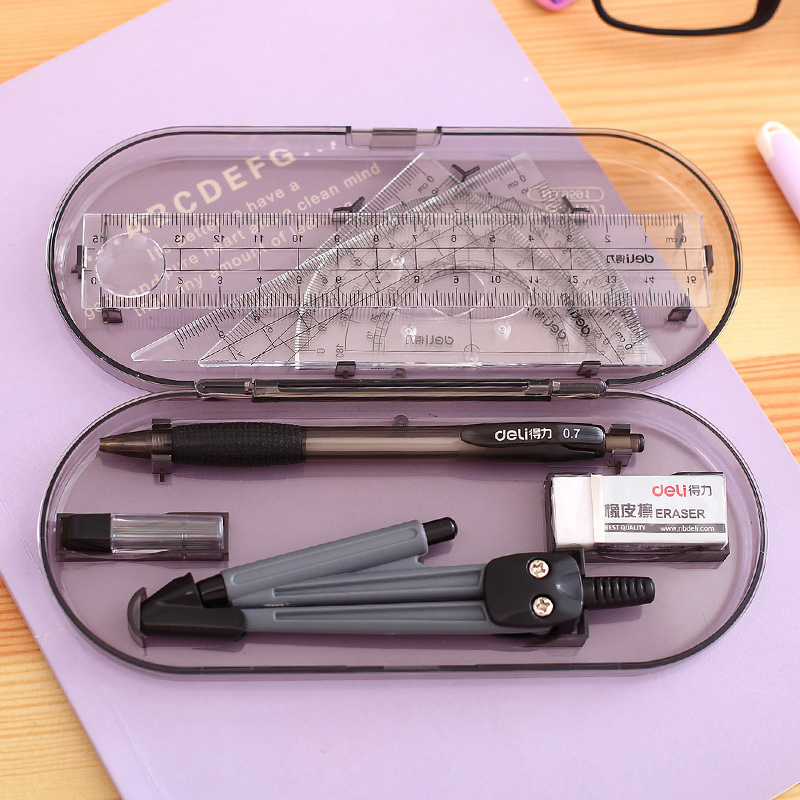 8PCS/Set Math Drawing Compass Ruler Kit for Architects Engineers ...