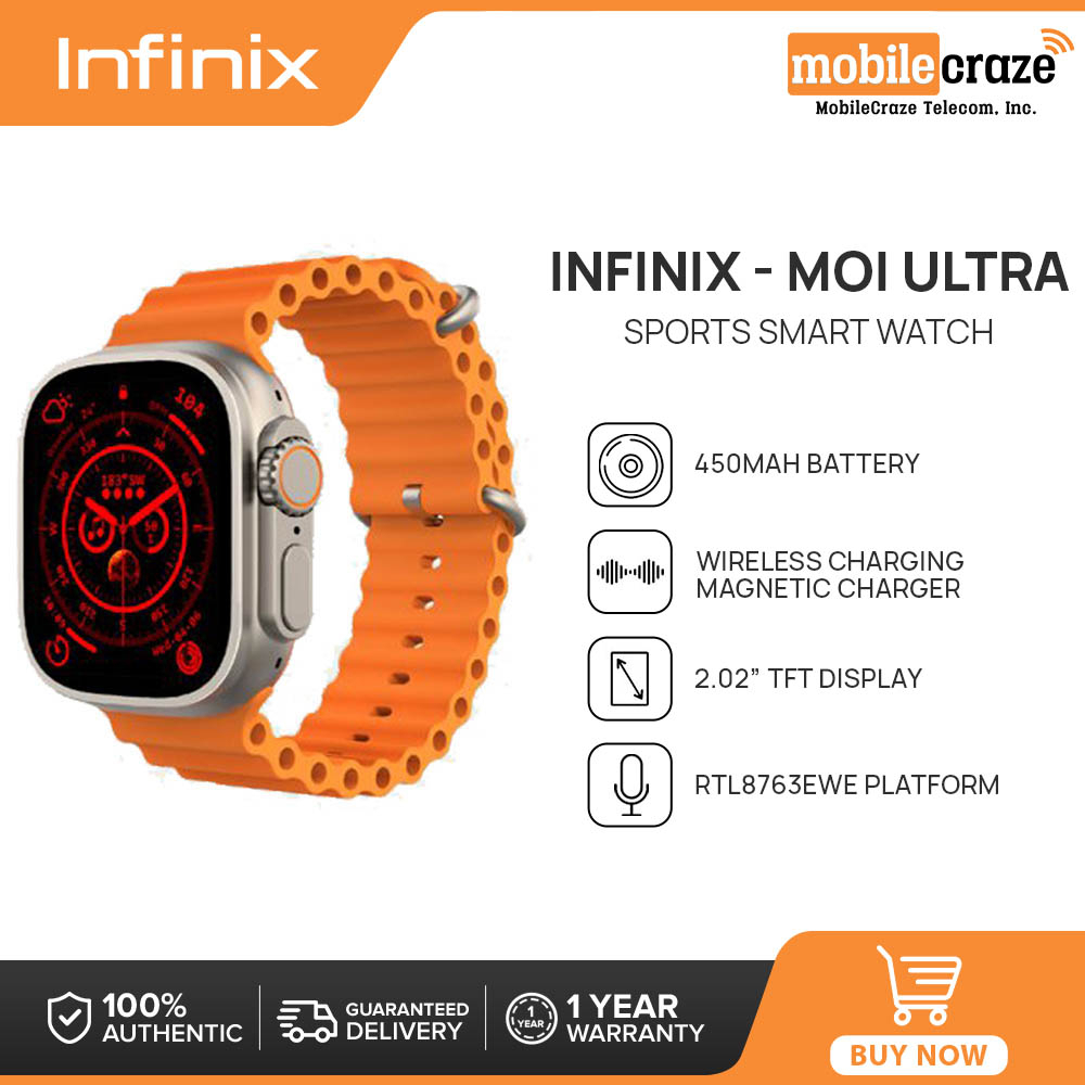 Infinix - Moi ULTRA Sports Watch | 2.02” 320*386 TFT Display ...