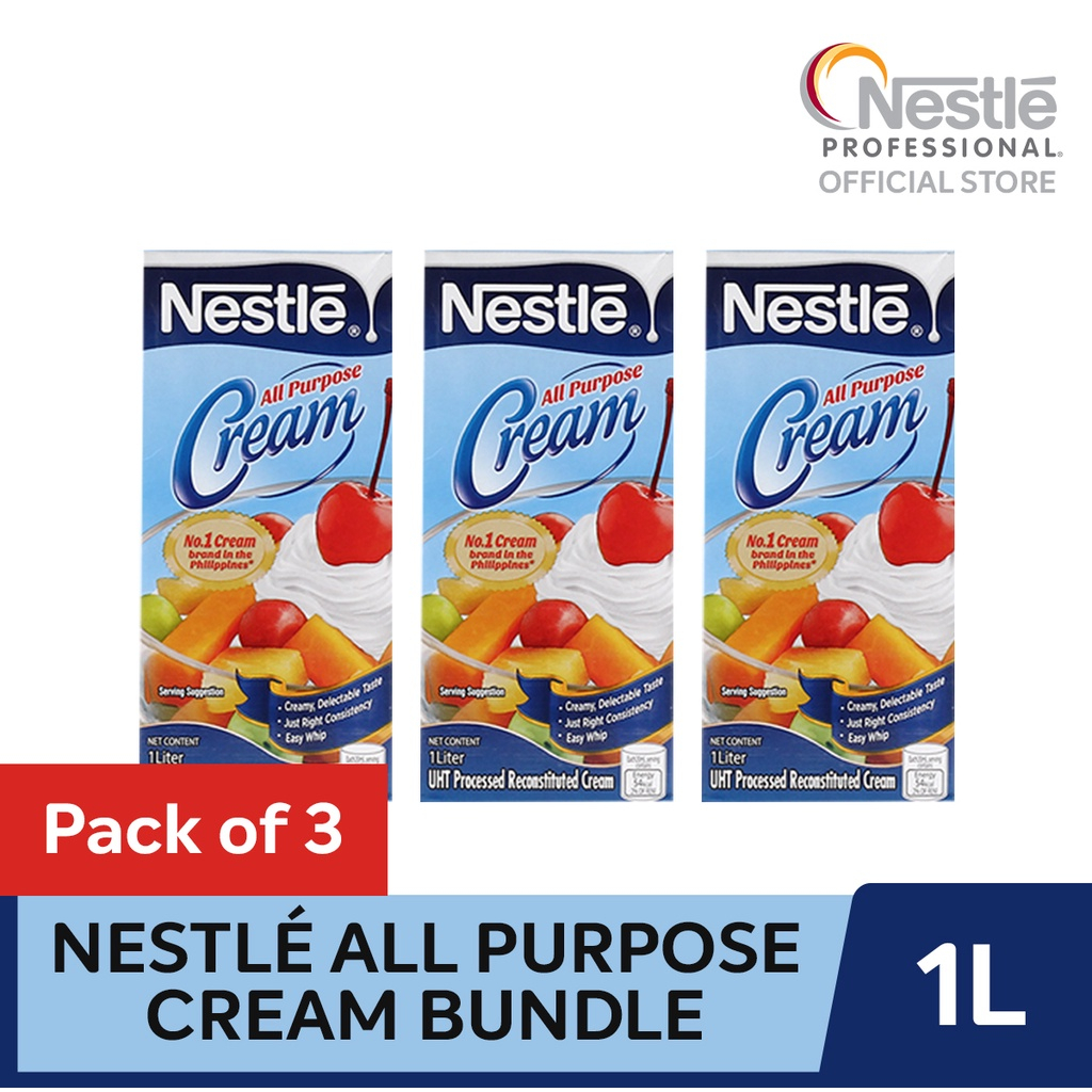 NESTLÉ AllPurpose Cream 1L Bundle Pack of 3 Shopee Philippines