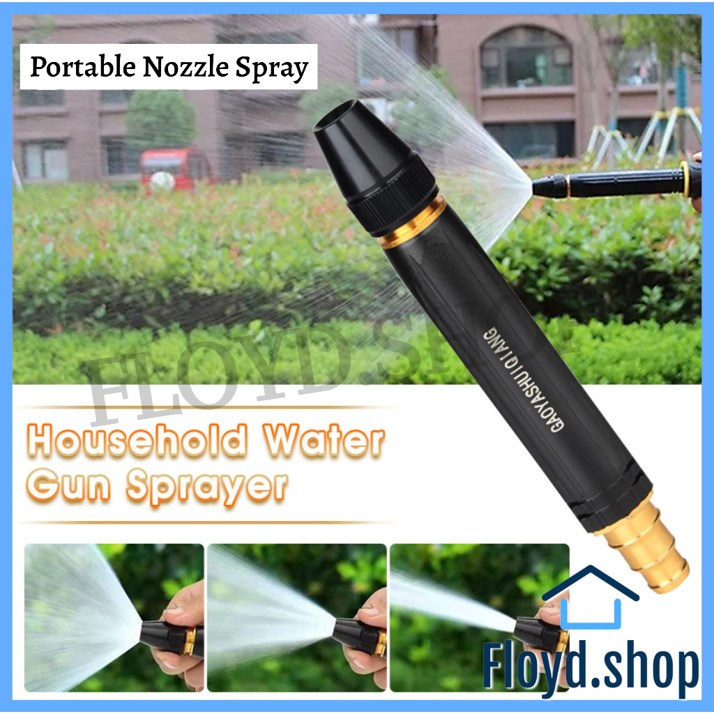 Car Wash Watering Water Spray Nozzle Copper Core Pressure Booster Nozzle Shopee