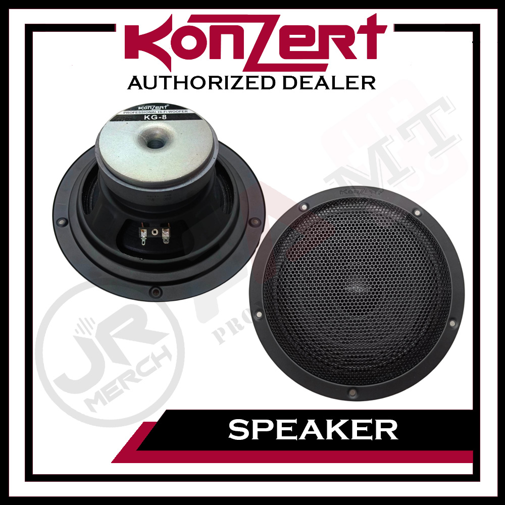 Sold as PAIR/2pcs Konzert (KG8PR) 8 inches 200 watts Woofer Speaker