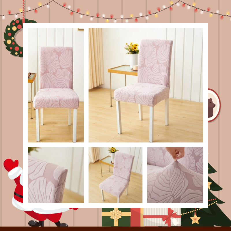 ABJ*Jacquard solid color lambswool chair cover stretch elastic dining