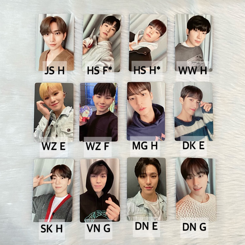 Seventeen Attacca Yizhiyu YZY Ver. E F G H Photocards - Joshua Hoshi ...