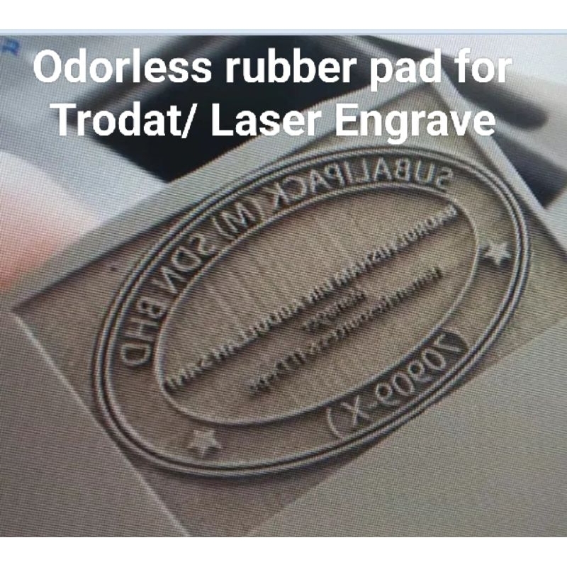 ODORLESS RUBBER PAD FOR TRODAT STAMP FOR LASER ENGRAVING MACHINE ...