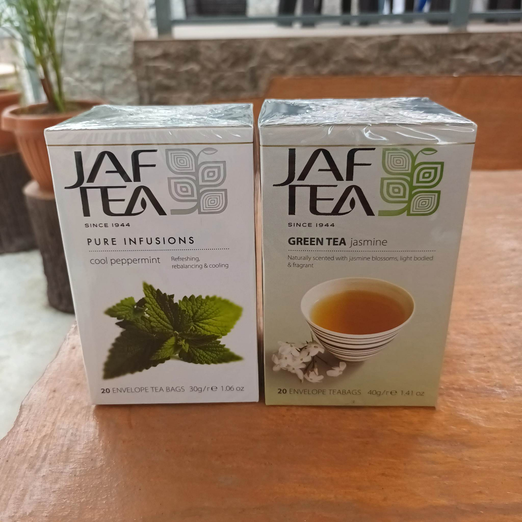 Jaf Tea Pure Infusions Cool peppermint and Green Tea Jasmine 20 ...