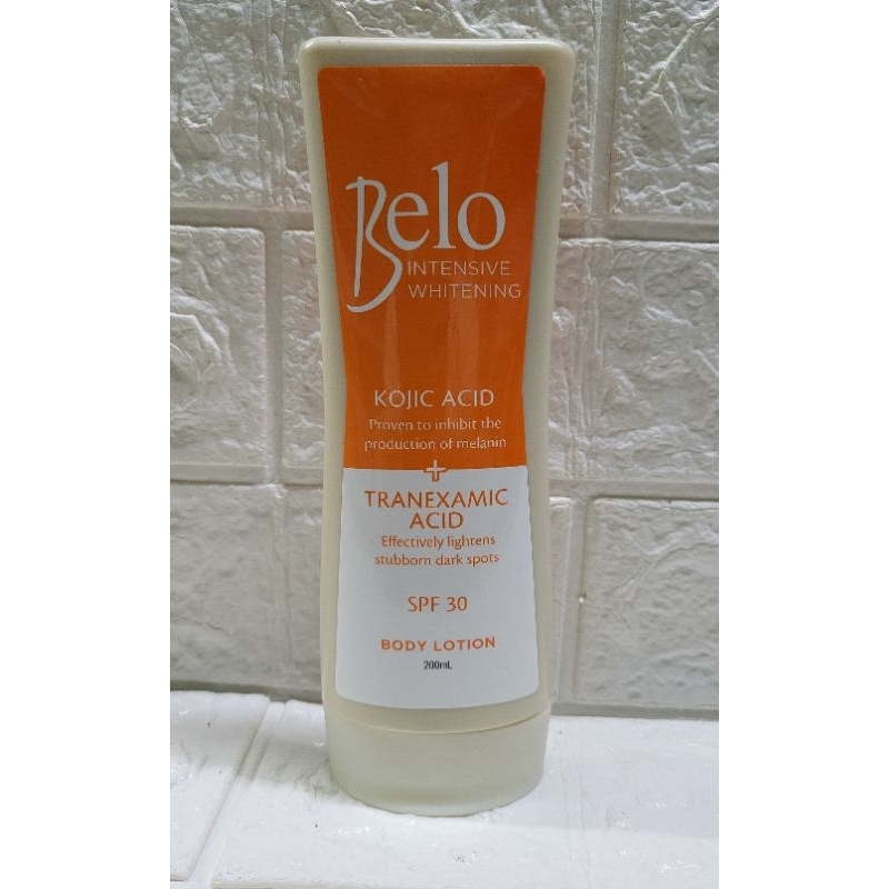 BELO INTENSIVE WHITENING KOJIC ACID TRANEXAMIC SPF 30 BODY LOTION