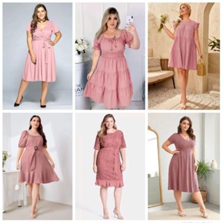 Plus size 2025 old rose dress