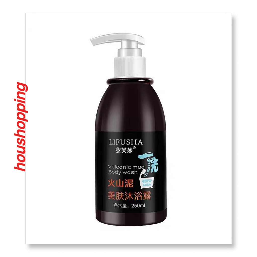 Volcanic Mud Shower Gel Whitening Body Wash Amino Acid Deep Clean