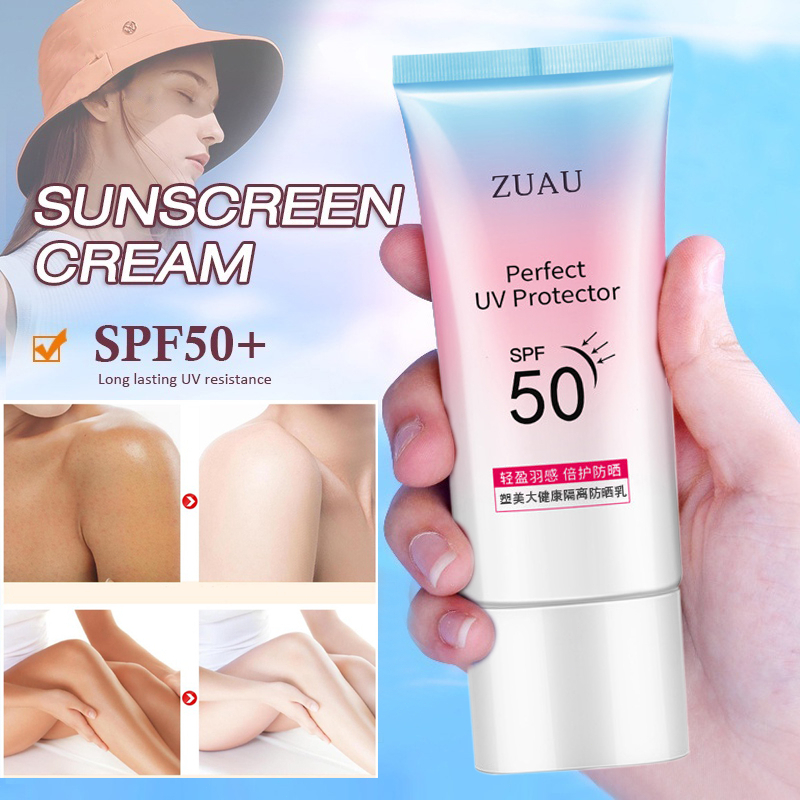 Sunscreen Cream Sunscreen Spf50+ For Face Pomegranate Isolation